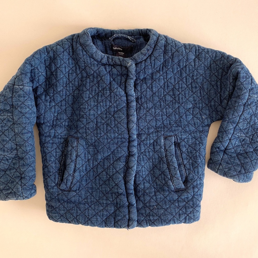 Baby Gap Quilted Jean Jacket 2T